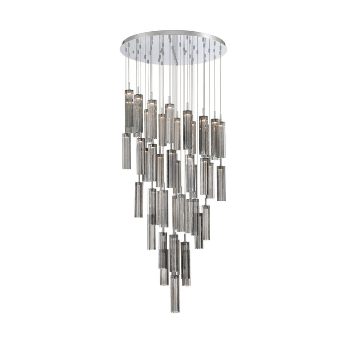 Addis 36" Integrated LED Multi-Light  Polished Chrome Pendant