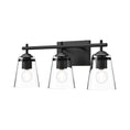 Load image into Gallery viewer, Addison 22-in Clear Glass/Matte Black 3 Lights Vanity by Alora Lighting | VL638221MBCL | Alora Lighting
