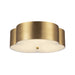 Adella 14-in Brushed Gold Socket Flush Mount by Alora Lighting | FM566314BG | Alora Lighting