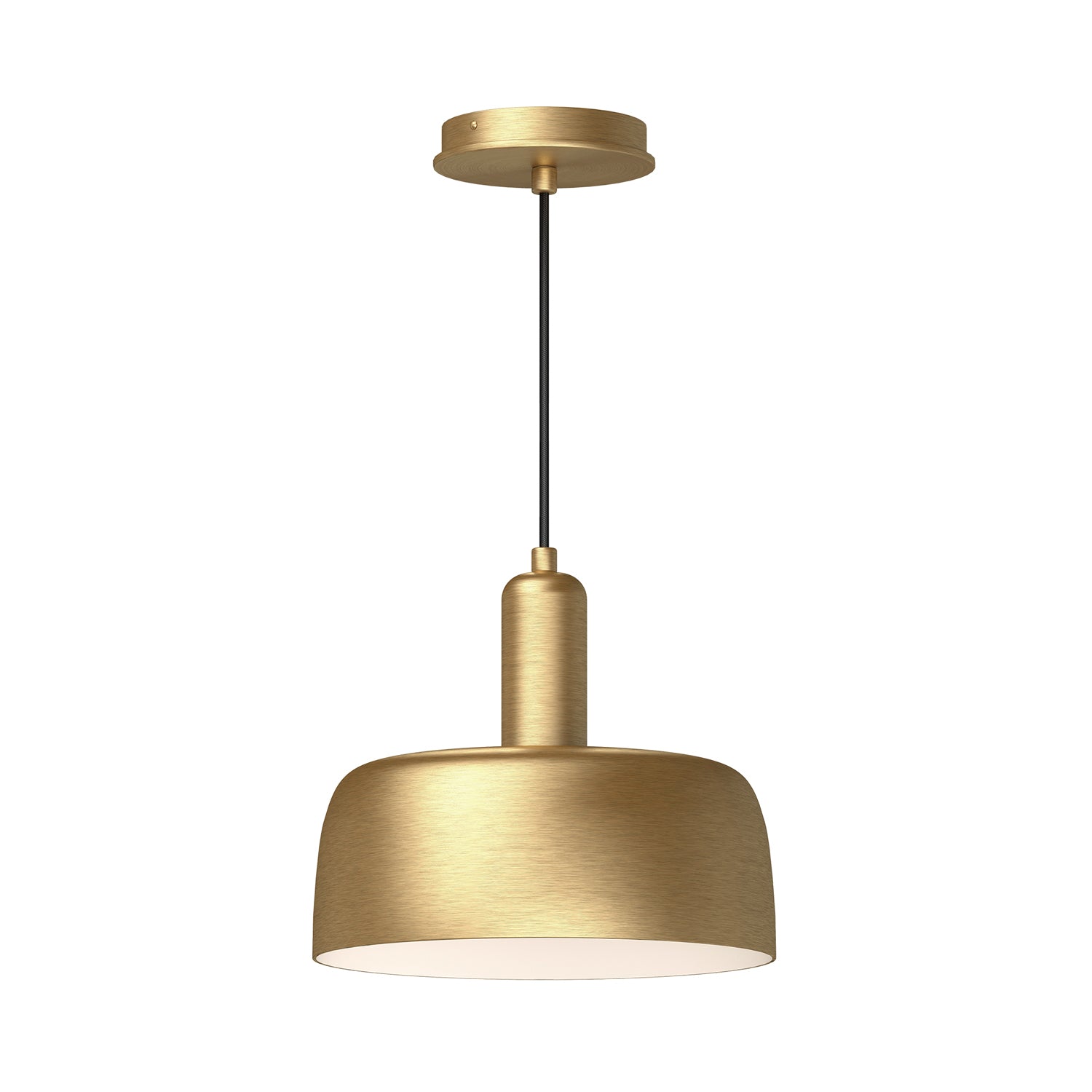 Adriano 10-in Brushed Gold 1 Light Pendant by Alora Lighting | PD427710BG | Alora Lighting