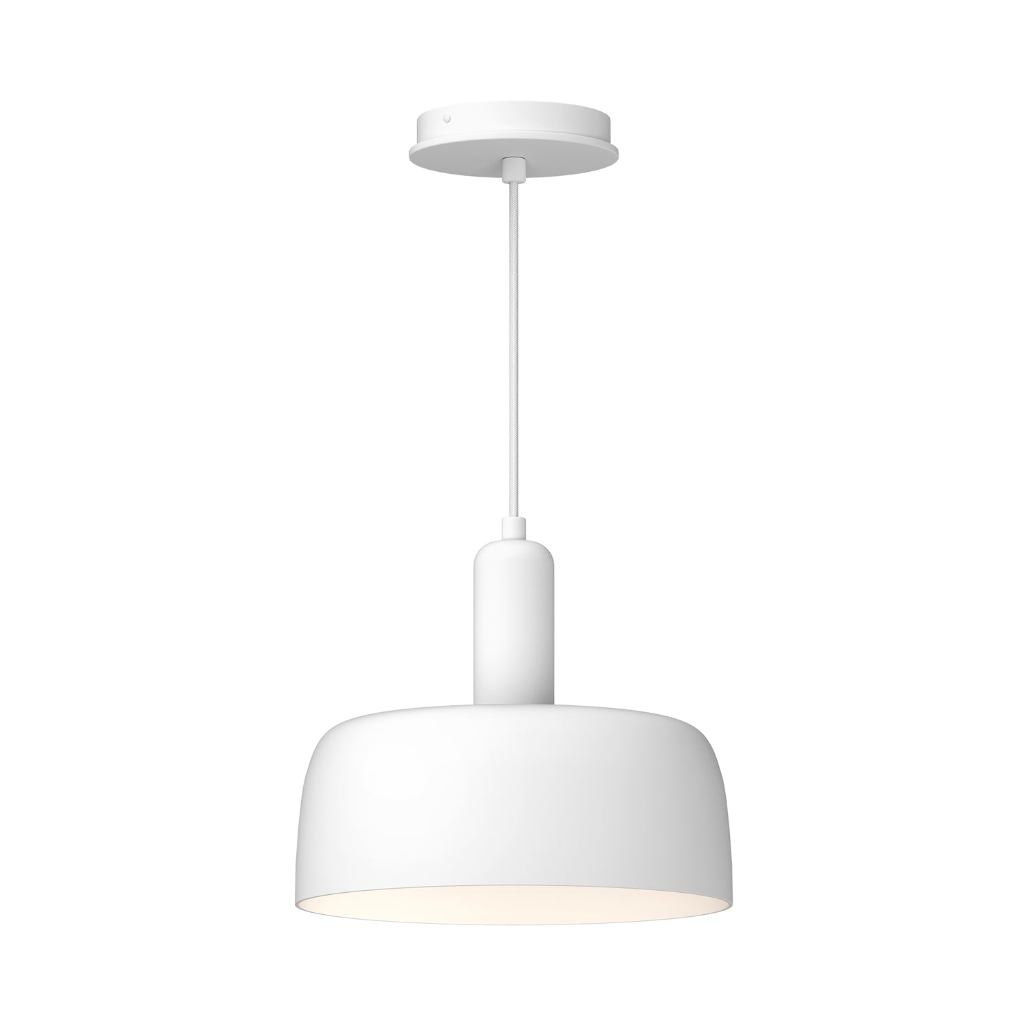 Adriano 10-in White 1 Light Pendant by Alora Lighting | PD427710WH | Alora Lighting