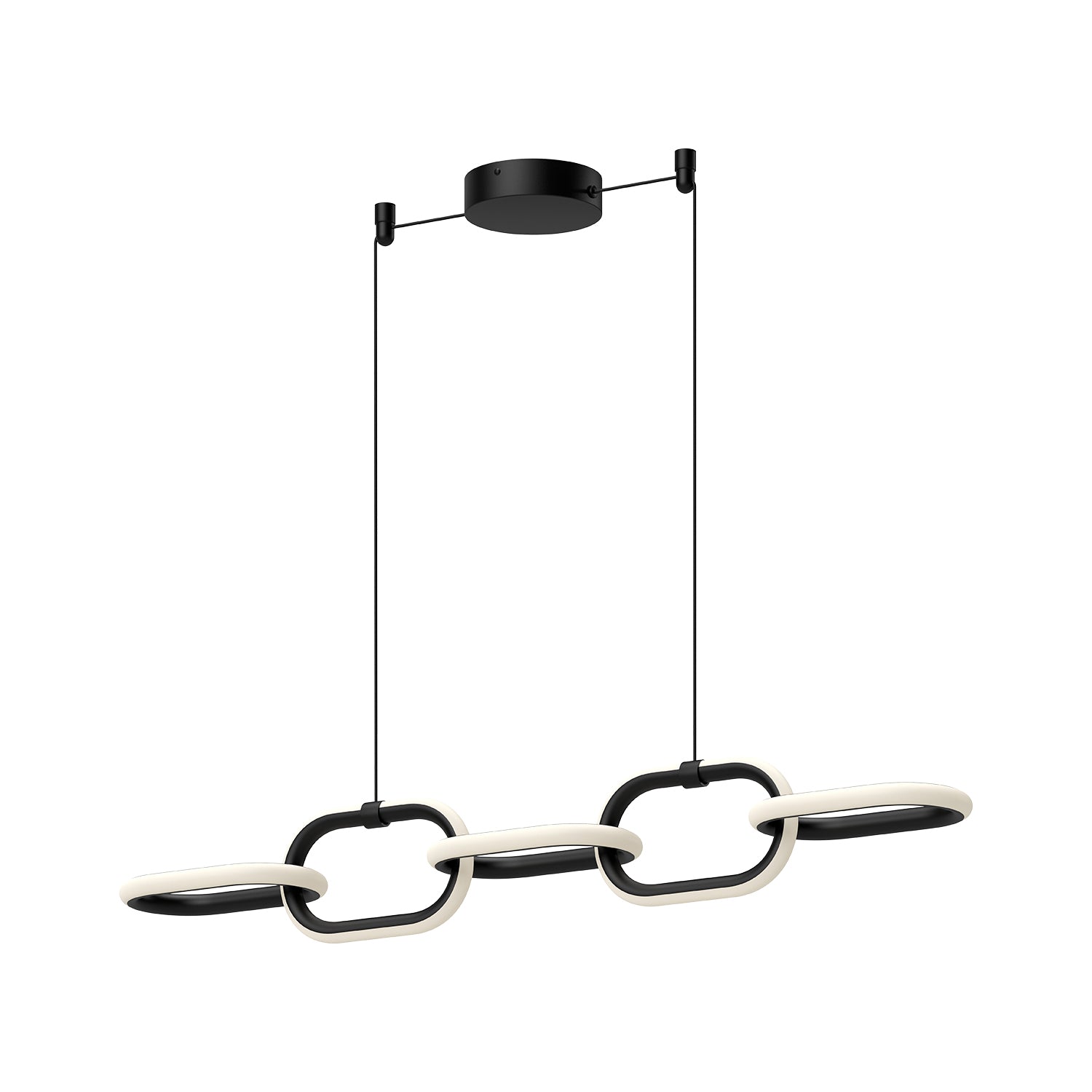 Airen LED Linear Pendant in Black Finish | Kuzco Lighting