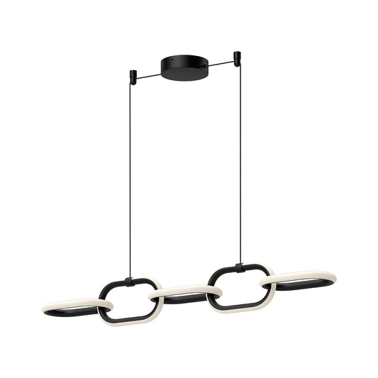Airen LED Linear Pendant in Black Finish | Kuzco Lighting