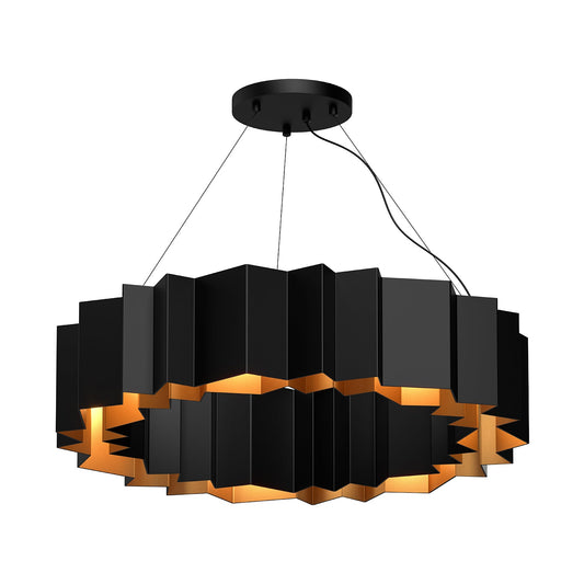 Akira Chandelier in Black/Gold Finish | Kuzco Lighting