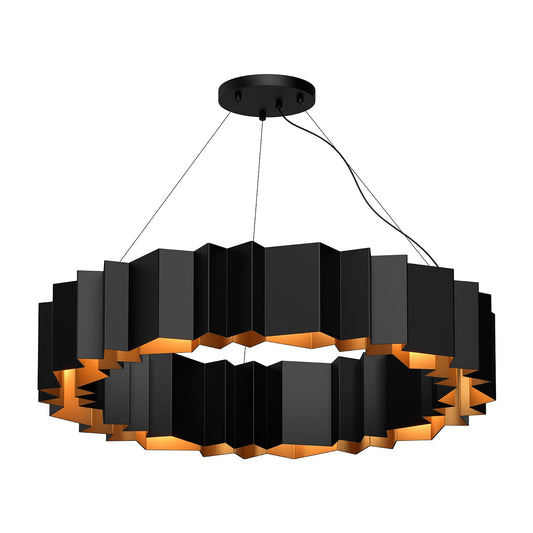 Akira Chandelier in Black/Gold Finish | Kuzco Lighting