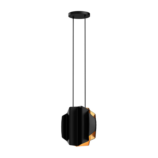 Akira Pendant in Black/Gold Finish | Kuzco Lighting