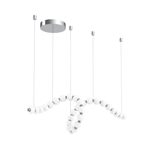 Akoya 100-in Chrome LED Chandelier by Alora Lighting | CH321508CH | Alora Lighting