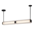 Load image into Gallery viewer, Alai 47-in Urban Bronze/Ribbed Glass LED Linear Pendant by Alora Lighting | LP374247UBCR-UNV | Alora Lighting
