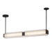 Alai 47-in Urban Bronze/Ribbed Glass LED Linear Pendant by Alora Lighting | LP374247UBCR-UNV | Alora Lighting