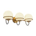 Alba 24-in Aged Brass/Opal Glass 3 Lights Wall Vanity by Alora Lighting | WV458324AGOP | Alora Lighting