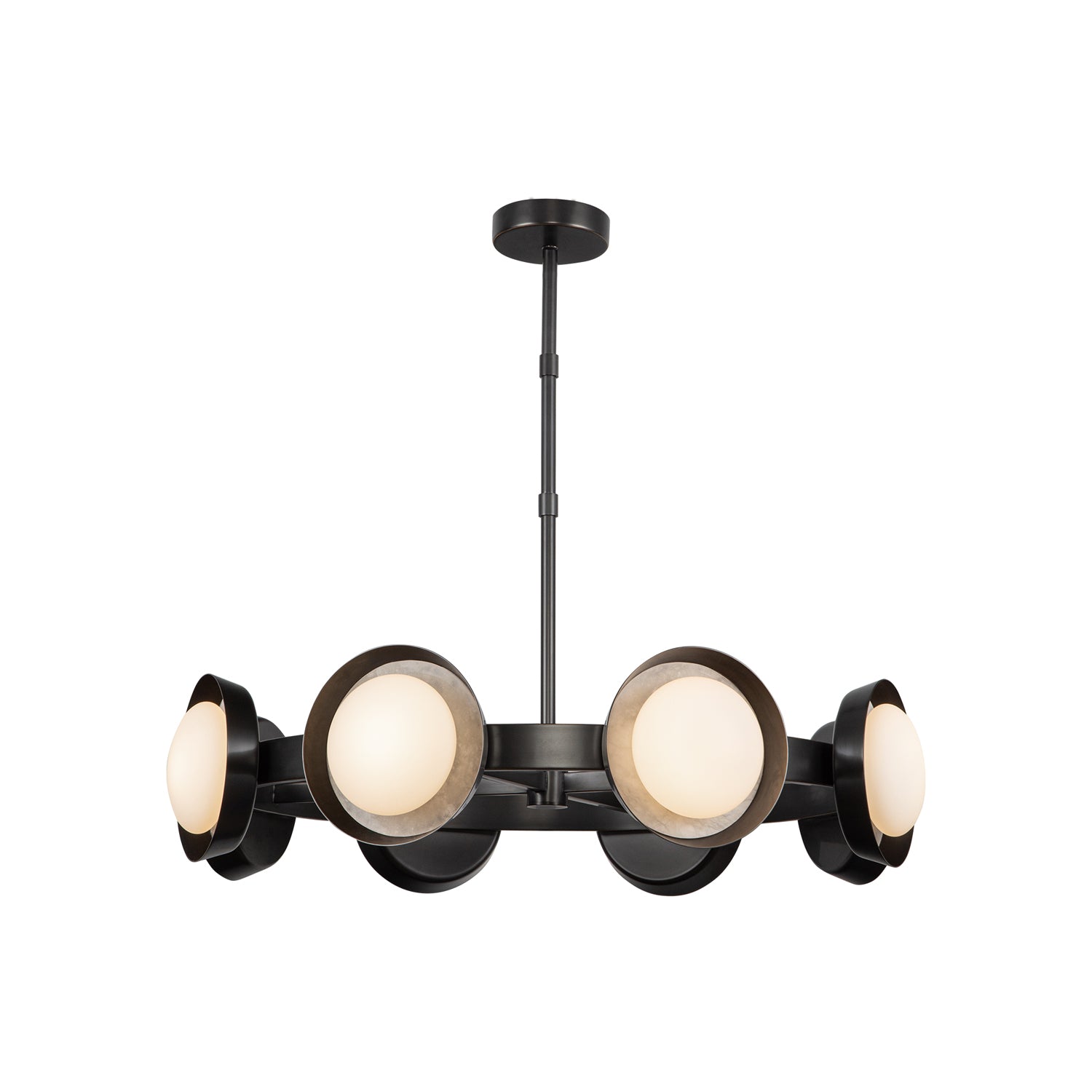 Alonso 37-in Urban Bronze LED Chandelier by Alora Lighting | CH320837UB-UNV | Alora Lighting