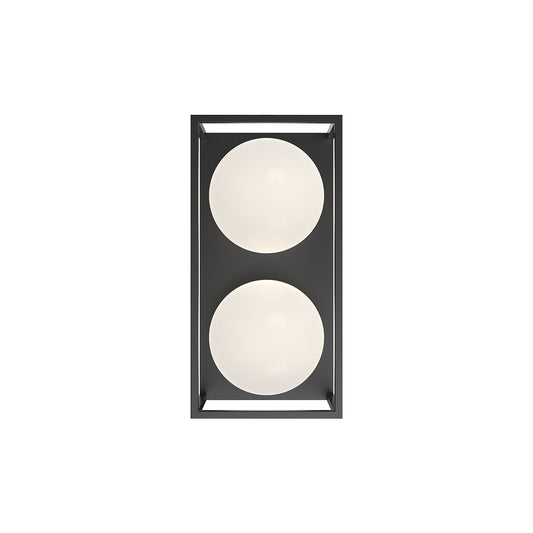 Amelia 13-in Black 2 Lights Exterior Wall Sconce by Alora Lighting | EW519213BK | Alora Lighting