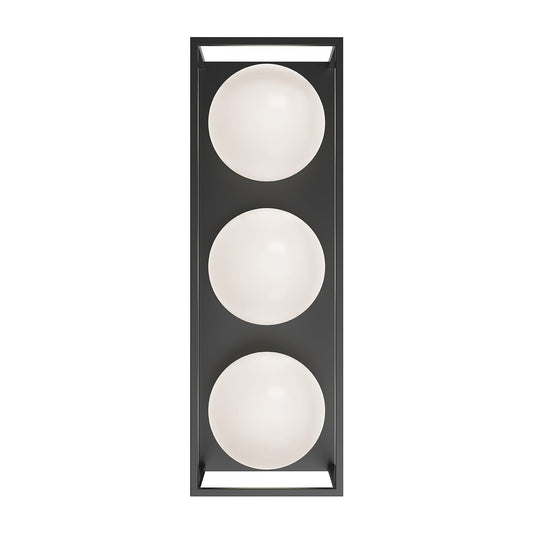 Amelia 19-in Black 3 Lights Exterior Wall Sconce by Alora Lighting | EW519339BK | Alora Lighting