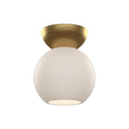 Load image into Gallery viewer, Arcadia Semi-Flush  in Brushed Gold/Opal Glass Finish | Kuzco Lighting
