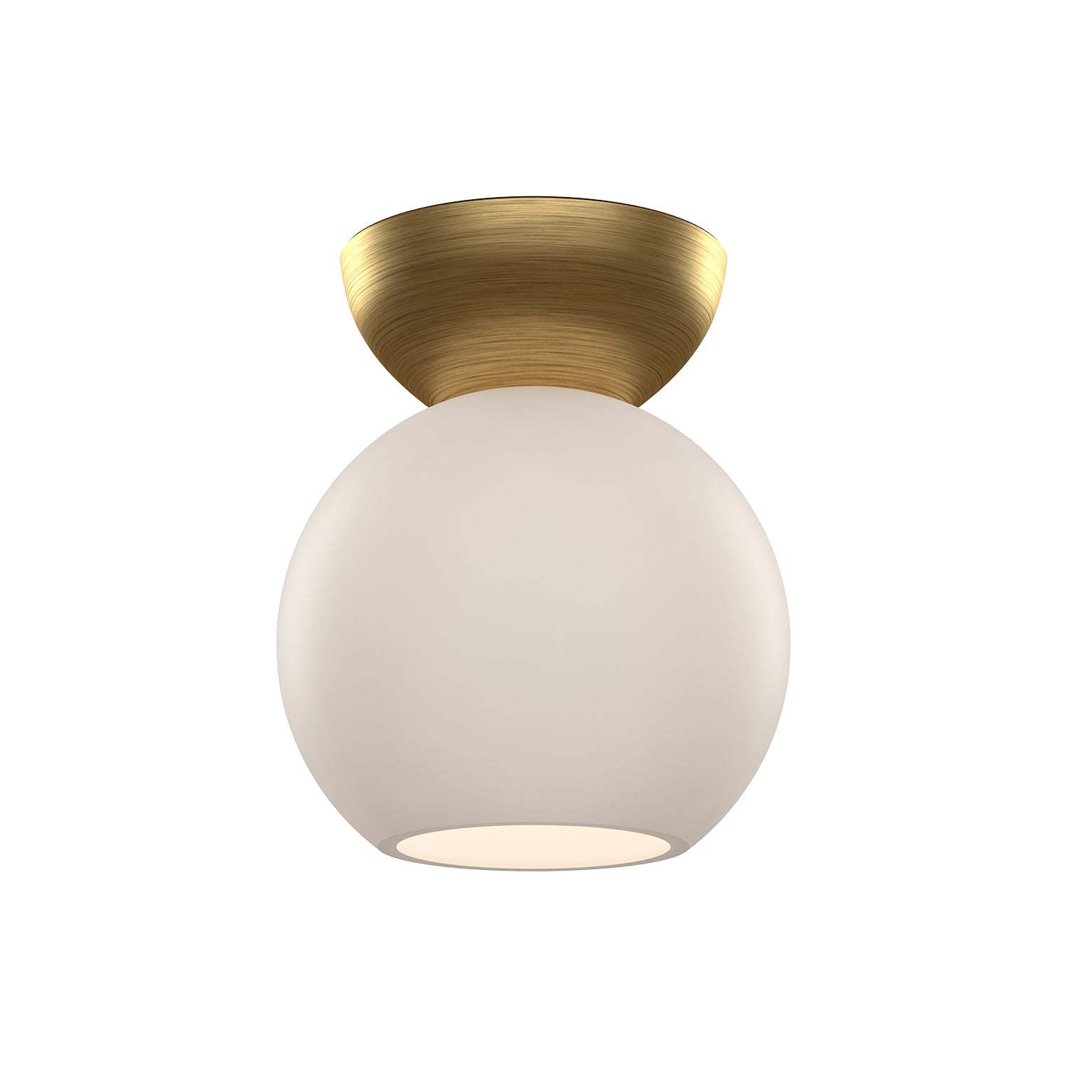 Arcadia Semi-Flush  in Brushed Gold/Opal Glass Finish | Kuzco Lighting