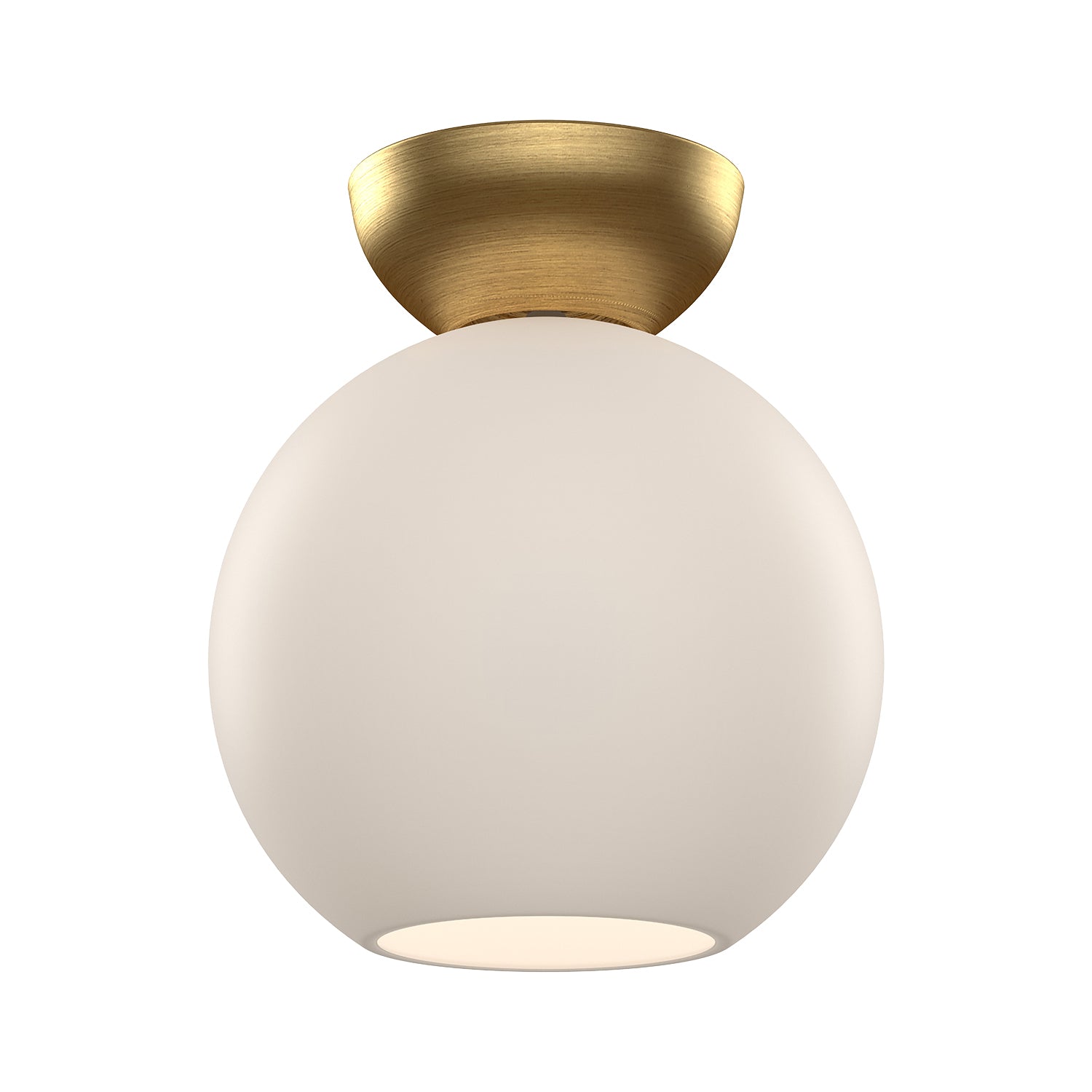 Arcadia Semi-Flush  in Brushed Gold/Opal Glass Finish | Kuzco Lighting