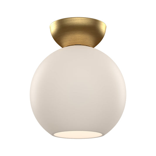 Arcadia Semi-Flush  in Brushed Gold/Opal Glass Finish | Kuzco Lighting