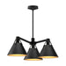 Archer 25-in Matte Black 3 Lights Chandelier by Alora Lighting | CH584525MB | Alora Lighting