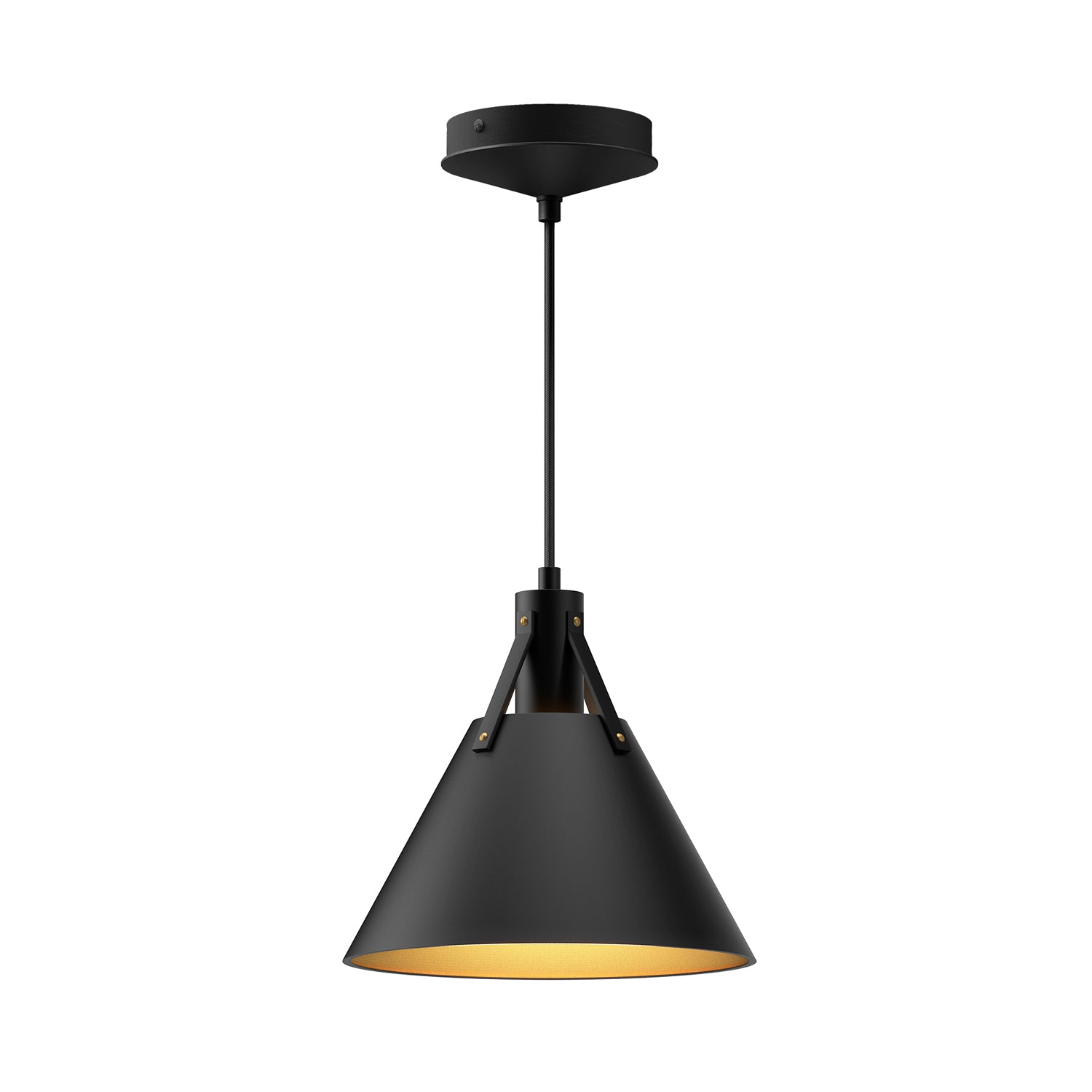 Archer 10-in Matte Black 1 Light Pendant by Alora Lighting | PD584510MB | Alora Lighting