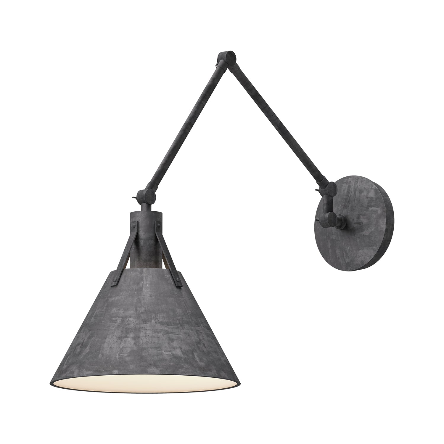 Archer 10-in Steel Shade 1 Light Wall/Vanity by Alora Lighting | WV584510SL | Alora Lighting