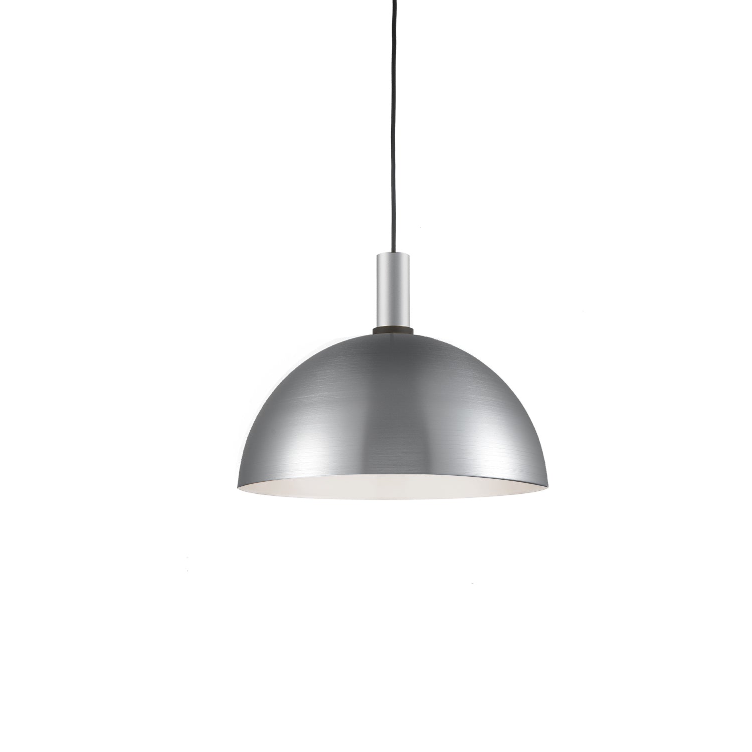 Archibald Pendant in Brushed Nickel With Black Detail Finish | Kuzco Lighting