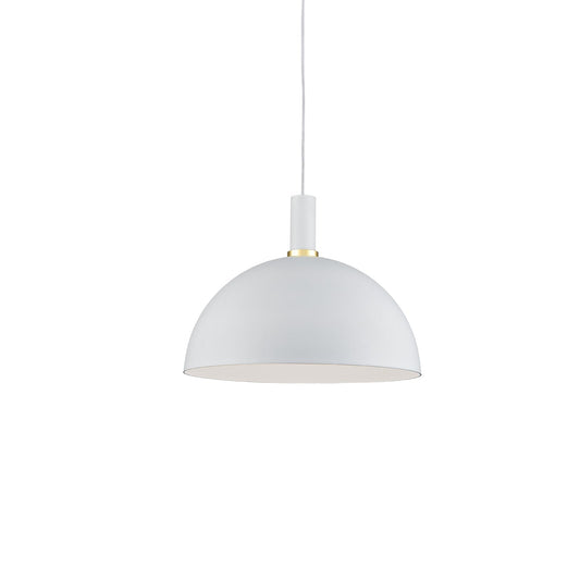 Archibald Pendant in White With Gold Detail Finish | Kuzco Lighting