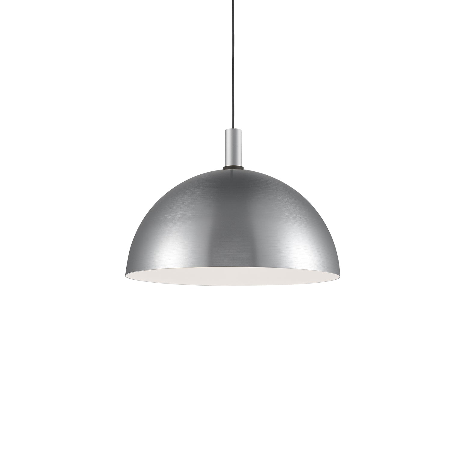 Archibald Pendant in Brushed Nickel With Black Detail Finish | Kuzco Lighting