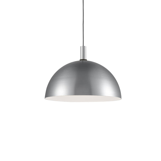Archibald Pendant in Brushed Nickel With Black Detail Finish | Kuzco Lighting