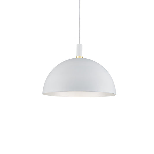 Archibald Pendant in White With Gold Detail Finish | Kuzco Lighting