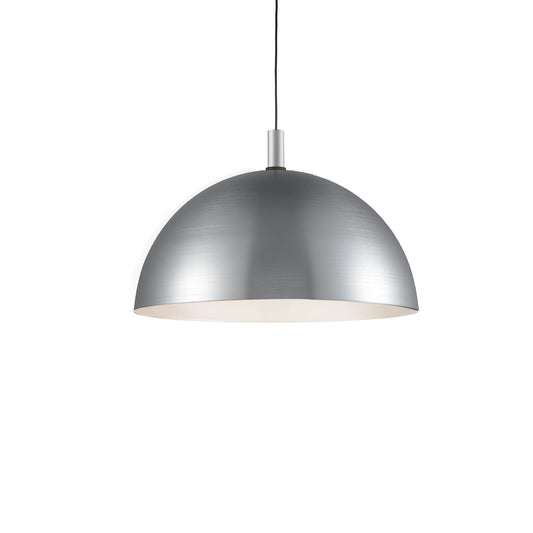 Archibald Pendant in Brushed Nickel With Black Detail Finish | Kuzco Lighting