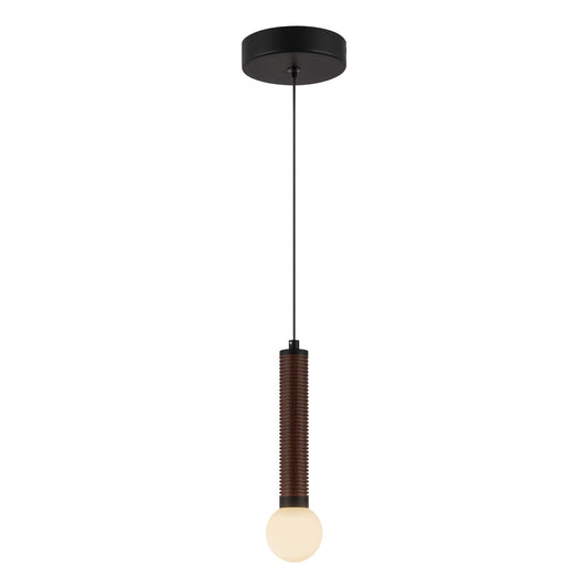 Arden 9-in Matte Black/Opal Glass LED Pendant by Alora Lighting | PD612109MBOP-UNV | Alora Lighting