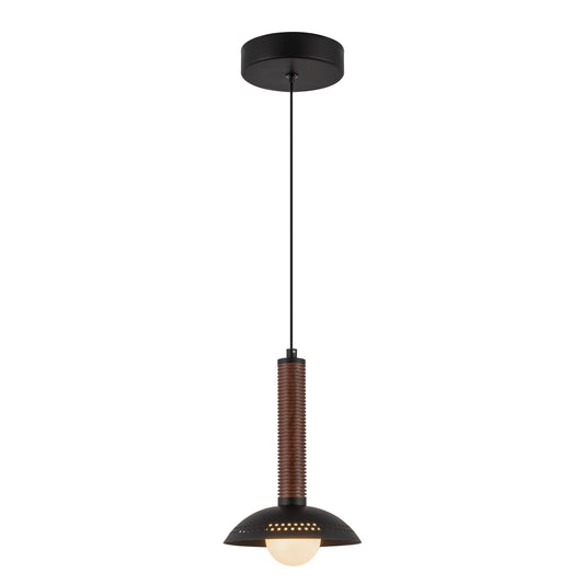 Arden 9-in Matte Black/Opal Glass LED Pendant by Alora Lighting | PD616109MBOP-UNV | Alora Lighting