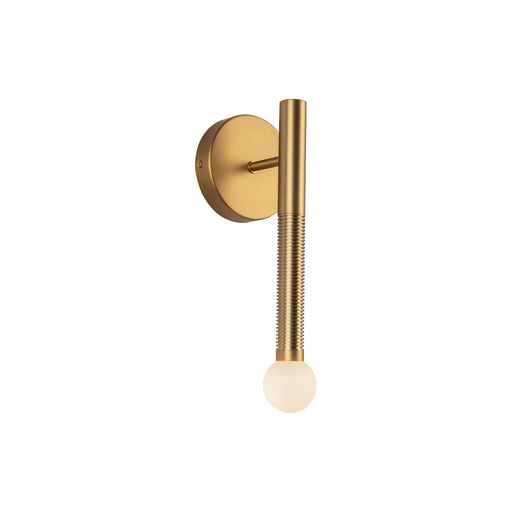 Arden 14-in Brushed Gold/Opal Glass LED Wall/Vanity Light by Alora Lighting | WV612114BGOP-UNV | Alora Lighting