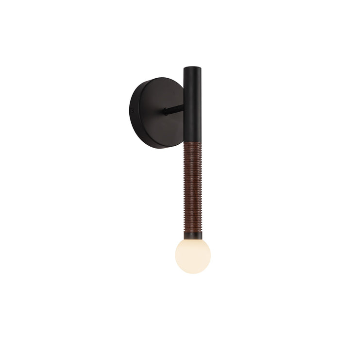 Arden 14-in Matte Black/Opal Glass LED Wall/Vanity Light by Alora Lighting | WV612114MBOP-UNV | Alora Lighting