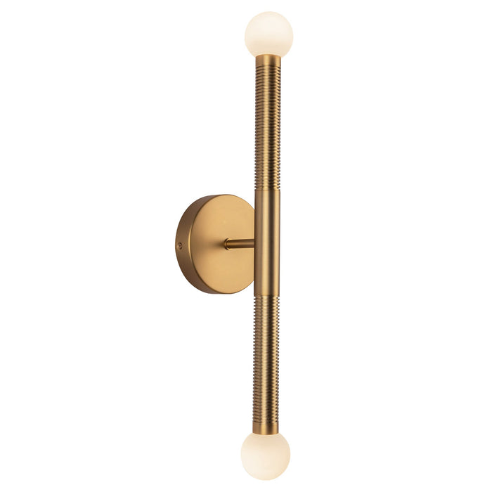 Arden 23-in Brushed Gold/Opal Glass LED Wall/Vanity Light by Alora Lighting | WV612223BGOP-UNV | Alora Lighting