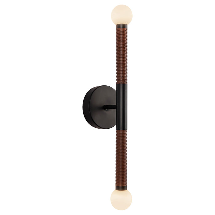 Arden 23-in Matte Black/Opal Glass LED Wall/Vanity Light by Alora Lighting | WV612223MBOP-UNV | Alora Lighting