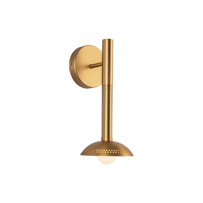 Arden 14-in Brushed Gold/Opal Glass LED Wall/Vanity Light by Alora Lighting | WV616114BGOP-UNV | Alora Lighting