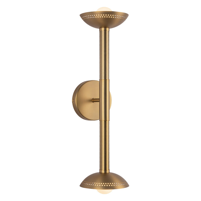 Arden 23-in Brushed Gold/Opal Glass LED Wall/Vanity Light by Alora Lighting | WV616223BGOP-UNV | Alora Lighting