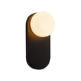 Load image into Gallery viewer, Ariel 12-in Matte Black/Opal Glass Socket Wall/Vanity Light by Alora Lighting | WV425112MBOP | Alora Lighting
