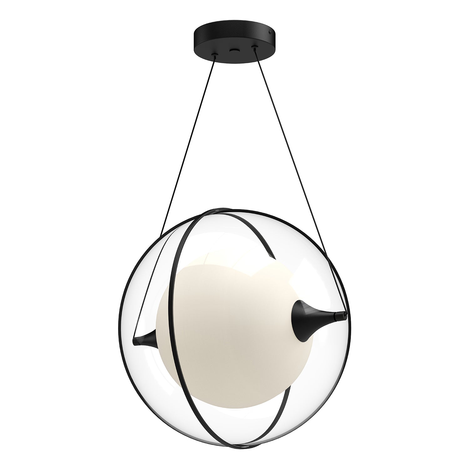 Aries LED Pendant in Black Finish | Kuzco Lighting
