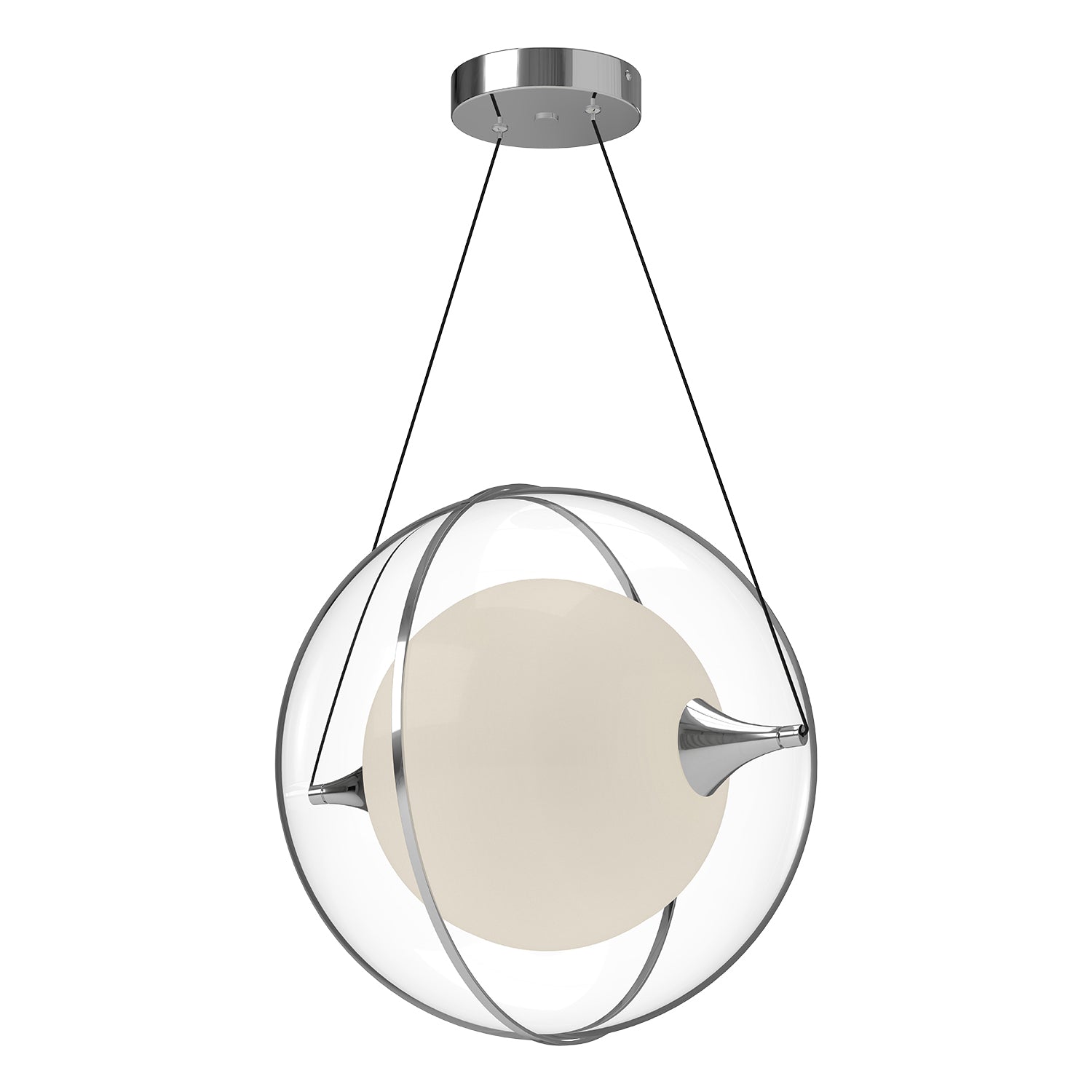 Aries LED Pendant in Chrome Finish | Kuzco Lighting
