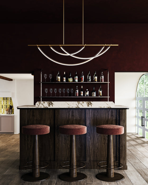 Aryas LED Linear Suspension by Alora Lighting