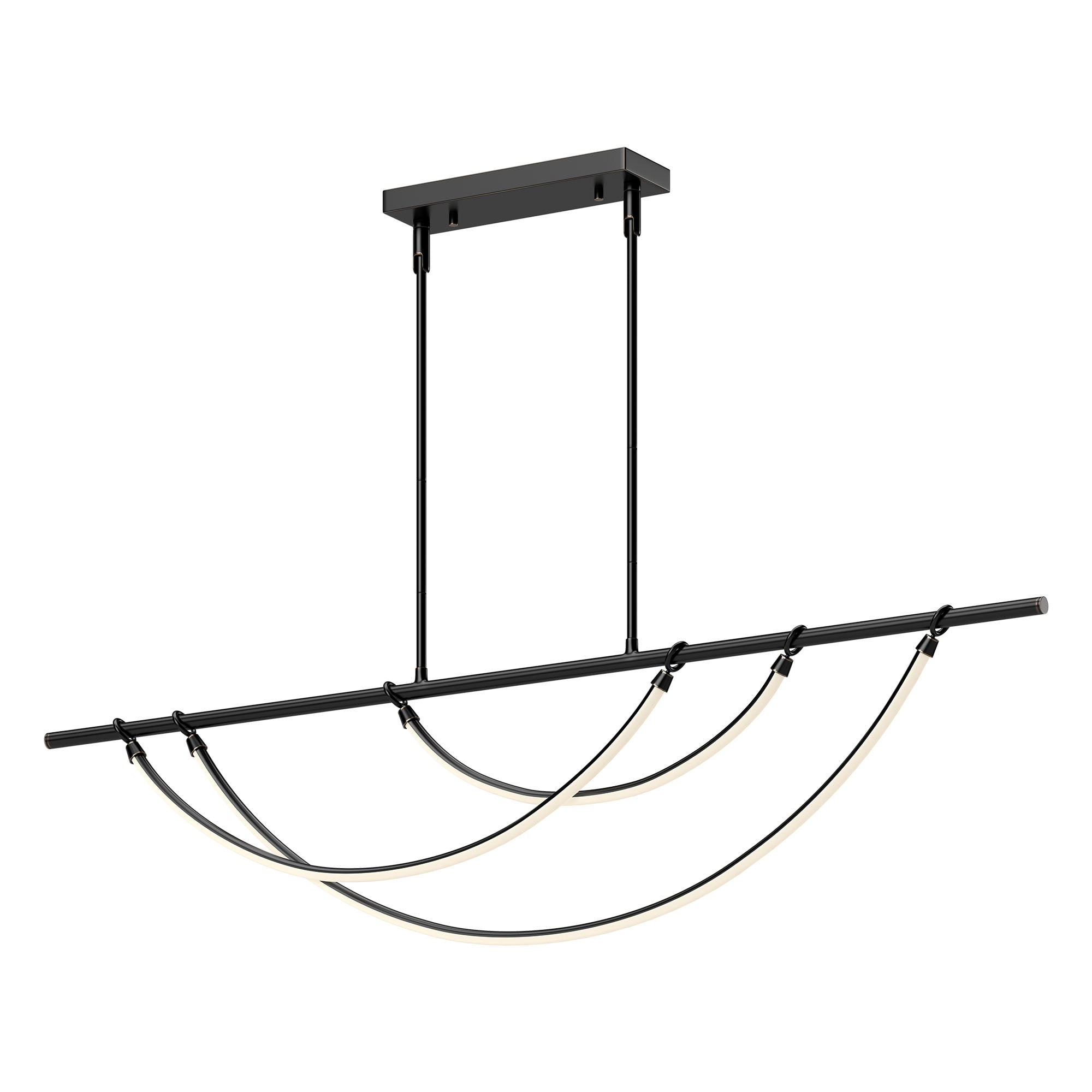 Aryas 60-in Urban Bronze LED Linear Pendant by Alora Lighting | LP317460UB-UNV-010 | Alora Lighting