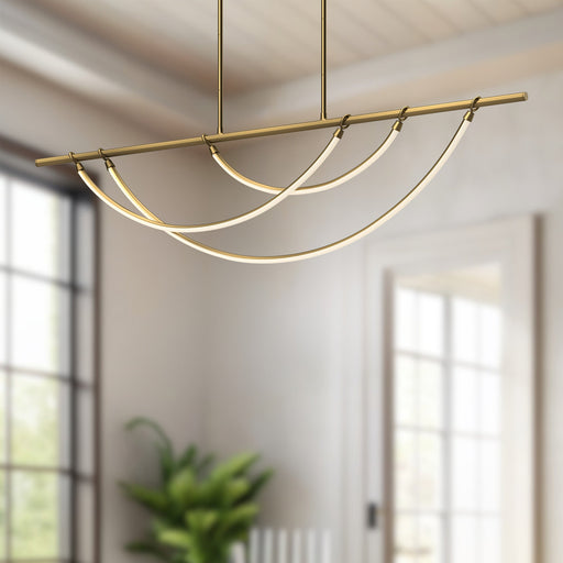 Aryas LED Linear Suspension by Alora Lighting
