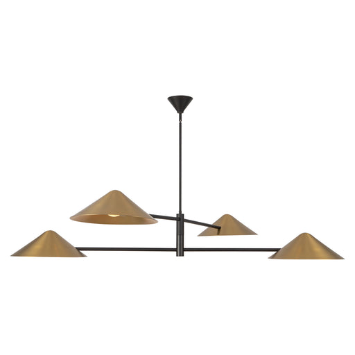 Ashford 58-in Brushed Gold Chandelier
