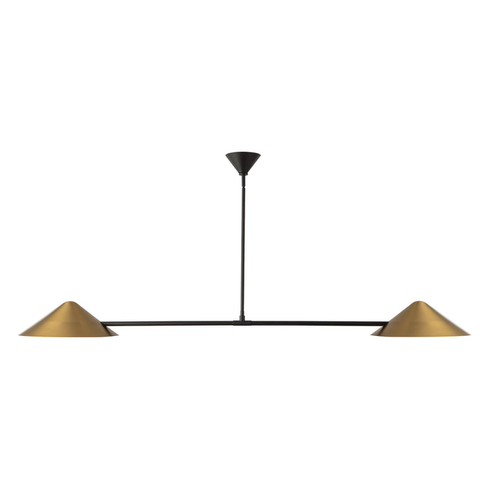 Ashford 58-in Brushed Gold Linear Pendant
