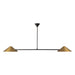 Ashford 58-in Brushed Gold Linear Pendant