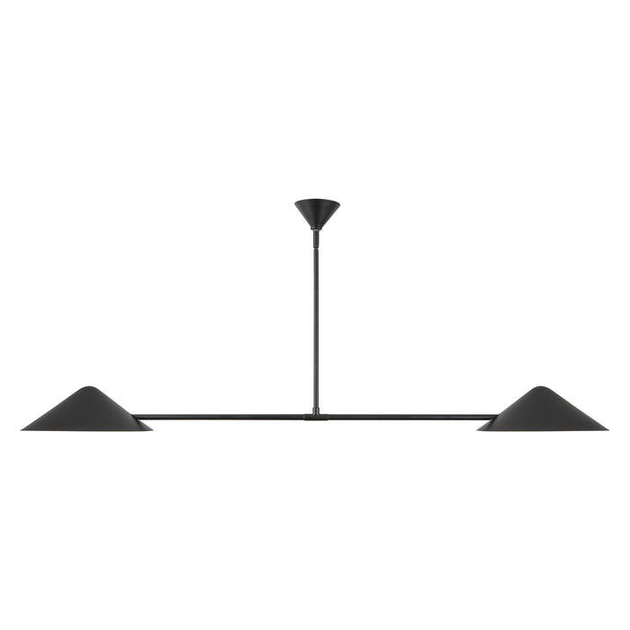 Ashford 58-in Matte Black Linear Pendant