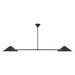 Ashford 58-in Matte Black Linear Pendant