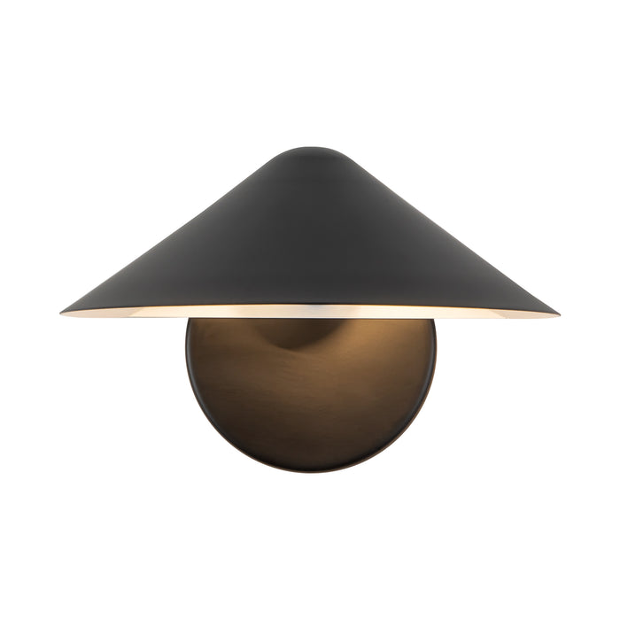 Ashford 9-in Matte Black Wall Sconce